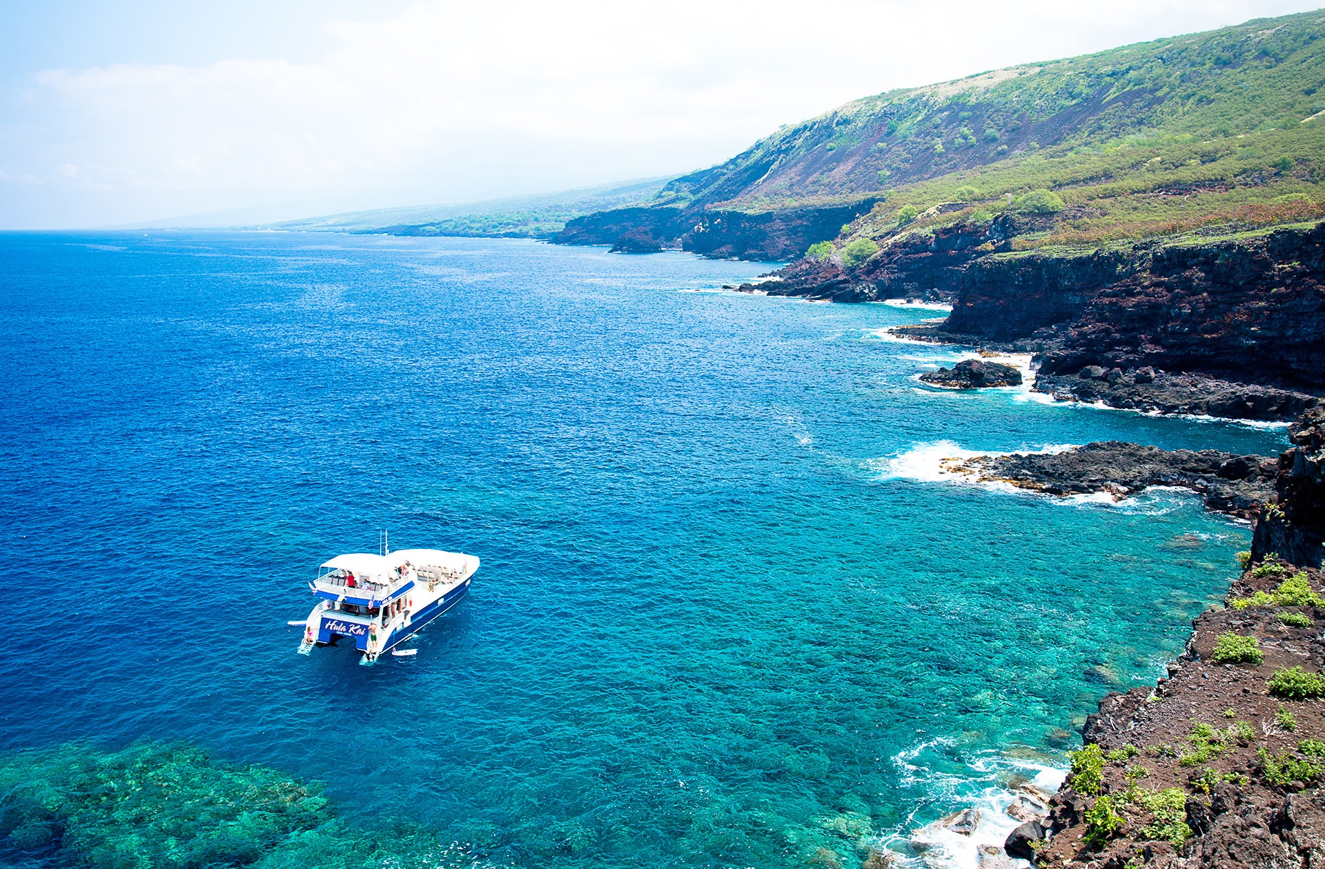 South Kona Coast Snorkel Sites Fair Wind Cruises
