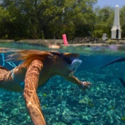 Girl Snorkeling Big Island Hawaii